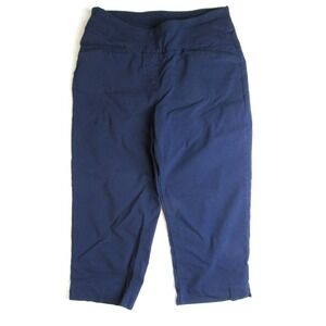 Westbound Petites Pants Pull On Capri Navy Blue Women's Size 4P